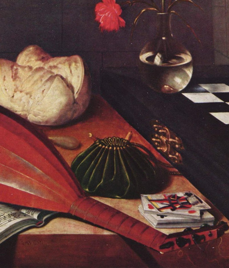 Detail from The Five Senses by Baugin (1612-1663)